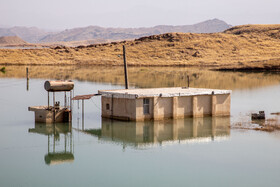 خانه‌های زیر آب حاشیه سد گتوند - روستای تلخاب تاجدین