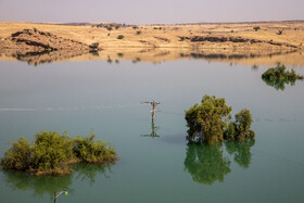 خانه‌های زیر آب حاشیه سد گتوند - روستای تلخاب تاجدین