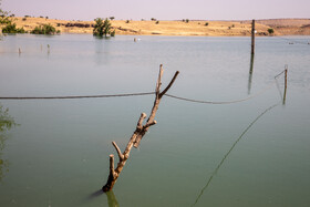 خانه‌های زیر آب حاشیه سد گتوند - روستای تلخاب تاجدین