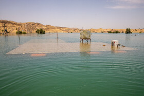 خانه‌های زیر آب حاشیه سد گتوند - روستای تلخاب تاجدین