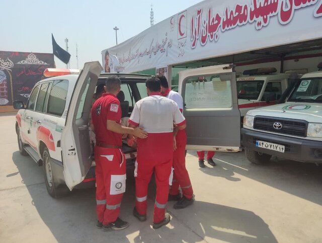 امدادرسانی هلال احمر به بیش از ۵۰۰ زائر حادثه‌دیده در خوزستان طی ۷ روز گذشته