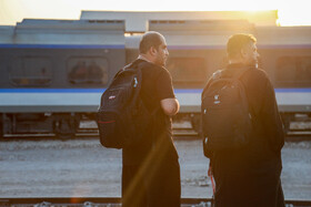 انتقال زائران اربعین حسینی از خرمشهر به شلمچه با قطار