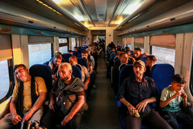 انتقال زائران اربعین حسینی از خرمشهر به شلمچه با قطار