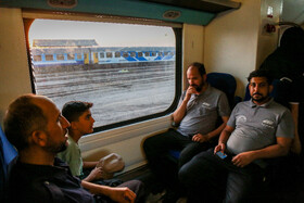 انتقال زائران اربعین حسینی از خرمشهر به شلمچه با قطار