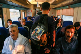 انتقال زائران اربعین حسینی از خرمشهر به شلمچه با قطار