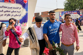 مراسم استقبال از فرنگی کاران خوزستانی در مسابقات جهانی بلگراد