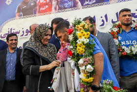 مراسم استقبال از فرنگی کاران خوزستانی در مسابقات جهانی بلگراد