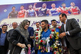 مراسم استقبال از فرنگی کاران خوزستانی در مسابقات جهانی بلگراد