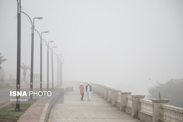 پیش‌بینی مه و افزایش غلظت آلاینده‌ها در خوزستان