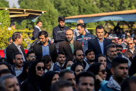 تشییع و خاکسپاری پیکر مطهر شهید گمنام در شرکت فولاد اکسین خوزستان