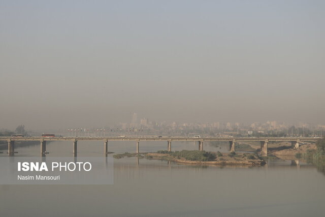 آلودگی هوای اهواز وضعیت «قرمز» و «نارنجی» هوا در ۱۷ شهر خوزستان/ پادادشهر اهواز در شرایط «بسیار ناسالم»