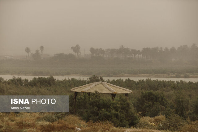 گرد و غبار در اهواز هشدار وقوع گرد و خاک در خوزستان