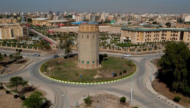برج «آب بوارده» آبادان مرمت شد برج «آب بوارده» آبادان مرمت شد