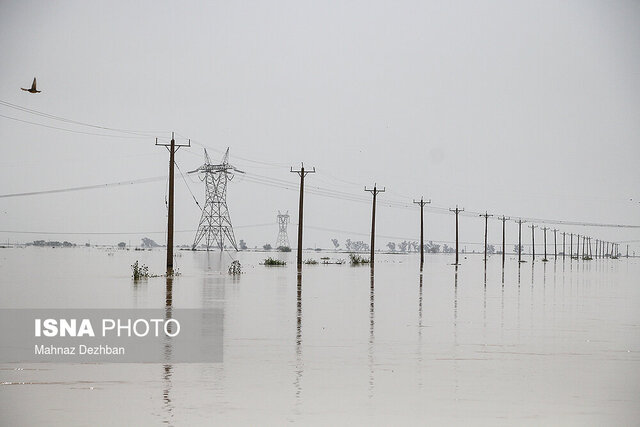 آماده‌باش شرکت برق منطقه‌ای خوزستان در پی هشدار وقوع سیل