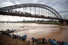 مسافران نوروزی در پل سفید اهواز