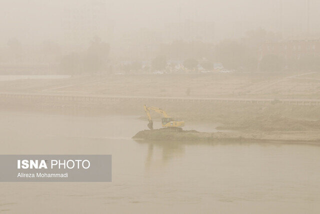 گرد و غبار در اهواز خوزستان این هفته هم درگیر گرد و غبار است