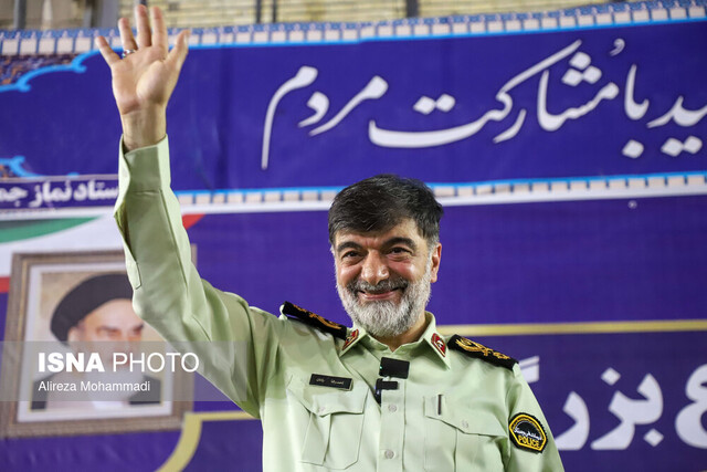 پیام قدردانی سردار رادان از ملت ایران برای برگزاری انتخاباتی پرشور در سایه‌ امنیت