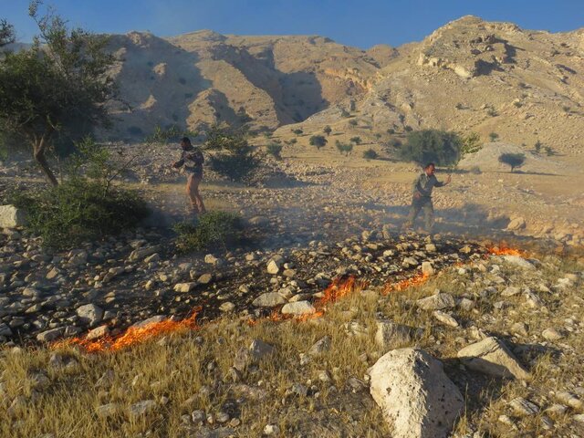 آتشسوزی در منطقه حفاظتشده بدیل بهبهان آتشسوزی در منطقه حفاظتشده «بدیل» بهبهان