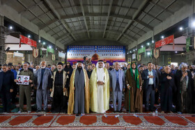 مراسم بزرگداشت هفتمین روز شهادت رئیس جمهور و همراهان در مصلی اهواز