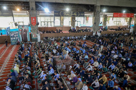 مراسم بزرگداشت هفتمین روز شهادت رئیس جمهور و همراهان در مصلی اهواز