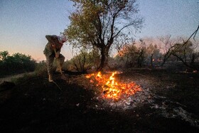 آتش سوزی در پارک ملی کرخه - استان خوزستان