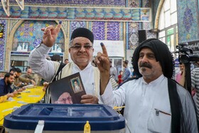 حضور داغ مردم پای ‌صندوق‌های رای‌ در گرمای سوزان خوزستان