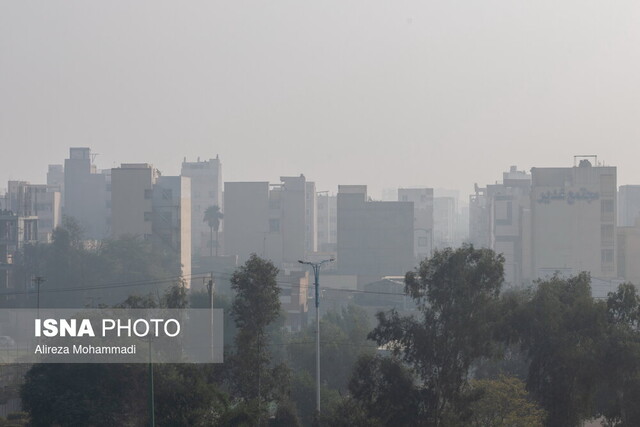 آلودگی هوای اهواز تنفس هوای آلوده در ۹ شهر خوزستان/ وضعیت «قرمز» در ۳ شهر