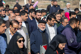 سیدمحمدرضا موالی‌زاده استاندار خوزستان در چهل و ششمین راهپیمایی ۲۲ بهمن - اهواز