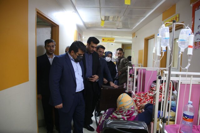 بیمارستان ابوذر اهواز در پیک بیماریهای تنفسی کودکان افزایش ظرفیت بیمارستانهای اهواز به دلیل ازدحام مراجعات تنفسی کودکان