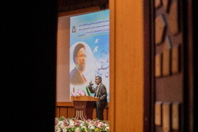 دکتر علی منتظری رئیس جهاد دانشگاهی در مراسم نکوداشت حجت الاسلام و المسلمین سید محسن شفیعی در دانشگاه علوم پزشکی جندی شاپور اهواز