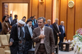 دکتر علی منتظری رئیس جهاد دانشگاهی در مراسم نکوداشت حجت الاسلام و المسلمین سید محسن شفیعی در دانشگاه علوم پزشکی جندی شاپور اهواز