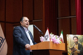 حاتم بوستانی رئیس دانشگاه علوم پزشکی جندی شاپور اهواز در مراسم نکوداشت حجت الاسلام و المسلمین سید محسن شفیعی