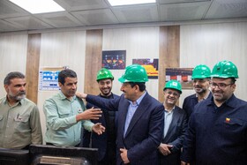 بازدید سید محمد اتابک وزیر صنعت، معدن و تجارت از شرکت فولاد خوزستان