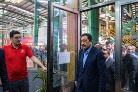 بازدید سید محمد اتابک وزیر صنعت، معدن و تجارت از شرکت نوین چوب