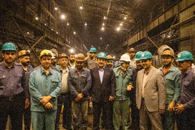 بازدید سید محمد اتابک وزیر صنعت، معدن و تجارت از شرکت فولاد خوزستان