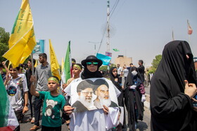راهپیمایی مردمی علیه تهاجم رژیم صهیونیستی به ایران - اهواز