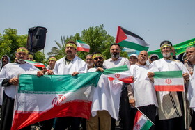 راهپیمایی مردمی علیه تهاجم رژیم صهیونیستی به ایران - اهواز