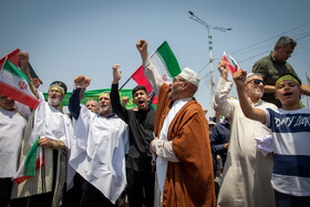 راهپیمایی مردمی علیه تهاجم رژیم صهیونیستی به ایران - اهواز