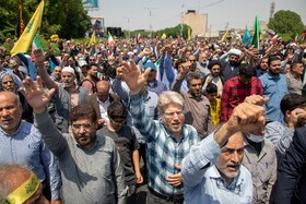 راهپیمایی مردمی علیه تهاجم رژیم صهیونیستی به ایران - اهواز
