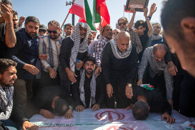 تشییع پیکر مطهر ۳ شهید راه وطن - اهواز