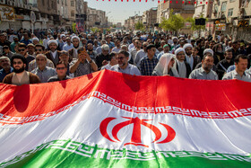 تشییع پیکر هفت شهید تجاوز رژیم صهیونیستی در اهواز
