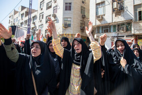 تشییع پیکر هفت شهید تجاوز رژیم صهیونیستی در اهواز