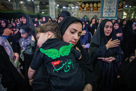 مراسم شیرخوارگان حسینی - حرم علی بن مهزیار اهوازی