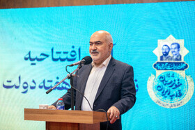 سید محمدرضا موالی‌زاده استاندار خوزستان در افتتاحیه نمایشگاه هفته دولت 