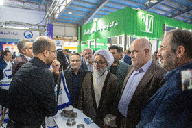 بازدید آیت‌الله محسن حیدری نماینده خوزستان در مجلس خبرگان رهبری از نمایشگاه هفته دولت