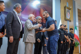 مراسم تجلیل از مدال‌آوران خوزستانی تیم ملی کشتی فرنگی ایران در استانداری خوزستان