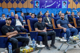 مراسم تجلیل از مدال‌آوران خوزستانی تیم ملی کشتی فرنگی ایران در استانداری خوزستان