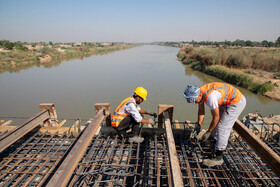 در حاشیه بازدید محمد جعفر قائم پناه معاون اجرایی رئیس جمهور از پل عنافچه در شهرستان باوی