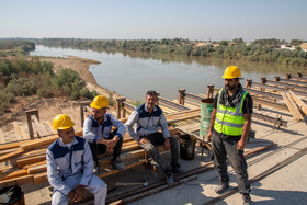 در حاشیه بازدید محمد جعفر قائم پناه معاون اجرایی رئیس جمهور از پل عنافچه در شهرستان باوی