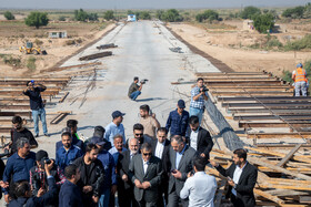 بازدید محمد جعفر قائم پناه معاون اجرایی رئیس جمهور از پل عنافچه در شهرستان باوی